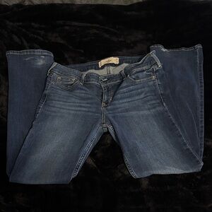 Hollister Women's Boot Cut Jeans in Deep Blue